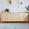 vidaXL Lamelové dvierka na skrinku 4 ks 69x59,4 cm, borovicový masív - Hnedá - 22044-163573