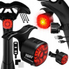 ZADNÉ LED SVETLO NA BICYKEL ČERVENÉ NA ZADNÚ STRANU USB, VODOTESNÉ, SILNÉ