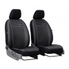 Pokter Autopoťahy pre Fiat Panda (II) 2003-2011 Exclusive Alcantara - čierne 1+1, predné