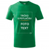 Detské tričko s potlačou Zelená 8 let (134cm)
