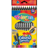 Colorino Pastelky trojhranné Colorino JUMBO, čierne drevo, s strúhadlom, 12 farieb