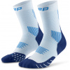 CEP Core Run Socks 5.0 Mid Cut vysoké ponožky dámské Barva: ice/blue, Velikost: II