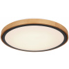 Globo Lighting Bruno stropné svietidlo 1x24 W čierna-drevená-opálová 41764-24