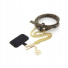 Púzdro Guess Crossbody Popruh PU 4G Chain with Charm Gold/ hnedé
