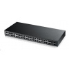 Zyxel GS1920-48v2 50-portový gigabitový WebManaged Switch, 44x gigabitový RJ45, 4x gigabitový RJ45/SFP, 2x SFP GS1920-48V2-EU0101F