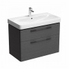 KOLO Traffic skrinka pod umývadlo 90 cm, 86,8 x 62,5 x 46,1 cm, s 2 zásuvkami, dub sivý GEB 89527000