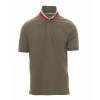 PAYPER NATION ITALY 000081-0021 / Pánska košeľa s golierom vo farbách talianskej vlajky - military green XXXL