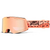 100% SNOWCRAFT S HiPER Goggle Safari - Mirror Peach Lens