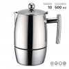 Moka kávovar EXKLUSIV, indukční na 10 šálků - WEIS (Espresso kávovar EXKLUSIV, 500ml - WEIS)