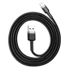 Baseus 0,5m, šedo-černý CALKLF-AG1 USB-A na Lightning