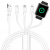 USB KÁBEL 4v1 LIGHTNING/USB C/microUSB/Magnetický kábel 1.2 m 10 W