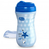Chicco hrnček shiny termo floureskujúci s tvrdým náustkom 200 ml modrý