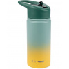 SKIPHOP SKIP HOP Fľaša so slamkou nerezová Wander - ombré green, 450ml