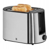 WMF Bueno Pro topinkovač, 870 W, 6 úrovní opekání, odnímatelná přihrádka na dorbky, nerez / černá (6130225007)