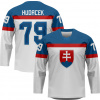 Slovensko - Libor Hudáček Hokejový Replica Dres Biely XXL