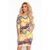 Športové farebné šaty FEDERICA vzor leopard 13-138 L