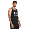 UNDER ARMOUR SPORTSTYLE LOGO TANK, Black / White - S