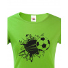 Dámské tričko Futbal, Barva Zelená, Velikost L Bezvatriko.cz 208229 - DTF/DTG