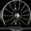GMP STELLAR 8x18 5x112 ET45.00 black diamond lip