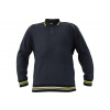 Červa KNOXFIELD POLO Pracovná mikina - antracit / žltá S 03060066A1001