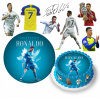 DIGITÁLNA TLAČ Opłatek na tort CRISTIANO RONALDO CR7 LOPTA + TEXT ZADARMO 2