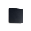 Nástenné svietidlo Ideal lux 195773 COVER AP1 SQUARE BIG NERO 1xLED 11W/1112lm 3000K čierna