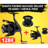 GIANTS FISHING NAVIJÁK DELUXE REEL FD 6000 + CIEVKA 7000 AKCIA 1+1