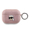 Karl Lagerfeld PU Embossed Karl Head Puzdro na AirPods Pro KLAPPGKIPP