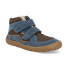 Barefoot členkové topánky Froddo - Autumn Tex Denim+ modré