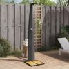 zahrada-XL Vonkajšia sprcha čierna 55x60x224 cm polyratan a akácia 368209