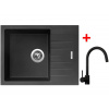 Sinks PERFECTO 650 Pureblack + Vitalia čierná matná