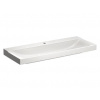 Geberit Xeno 2 - Umývadlo 120x48 cm, otvor na batériu, bez prepadu, s KeraTect, biela 500.551.01.1