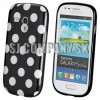 Silikónový obal Samsung Galaxy S III Mini – Polka – čierna