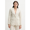 Sako s prímesou ľanu United Colors of Benetton 25BVDW036 béžová 34