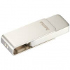 USB flashdisk Hama Uni-C Rotate Pro 32 GB (182494) strieborný