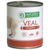 Natures P dog konzerva puppy veal 800g
