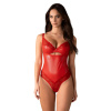 Krásne telo Aliosa teddy - Obsessive L/XL červená