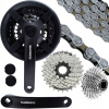 SHIMANO Reťaz Kazeta Korba 42/34/24 8-radová sada pohonu pre bicykel