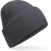 BEECHFIELD B 385R RECYCLED / Pletená čiapka s manžetou - graphite grey Univerzálna