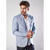 Pánske bledomodré sako (mx0552) Sky Blue XXL