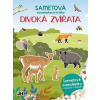 Jiri Models Zamatová samolepková knižka Divoké zvieratá