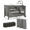 KINDERKRAFT KINDERKRAFT Postieľka cestovná Joy 2 s doplnkami Dark grey