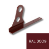 Dvojrúrková konzola sneholamu pre ploché krytiny - oceľ - RAL 3009 Hnedočervená