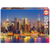 Puzzle Manhattan at Night Educa 1500 dielov + Fix puzzle lepidlo od 11 rokov EDU18466