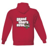 Pánska mikina s kapucňou s potlačou Mikiny GTA V pánské Červená XS