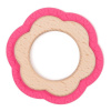 Bo Jungle B Teether Flower Wood Pink růžová