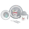 INTERBABY | Jedálenský set INDIÁN +6M - sivý