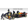 American diorama Americké diorámy Figúrky F1 Set 1 2020 - Dioráma Pit-stop Set 7 X Meccanici - Mechanics - With Decals 1:43 Matt Blue Red