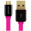 Kábel AVACOM MIC-40P USB na Micro USB, 40 cm, ružový DCUS-MIC-40P