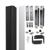 LOCINOX N LINE B MAG KIT 2500 C - sada prídržných elektromagnetov, dorazové a krycie lišty, pre krídlové bránky, čierna